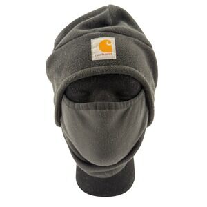 Carhartt Balaclava Face Mask 2 in 1 Hat Mens OSFM Black Fleece Workwear A202
